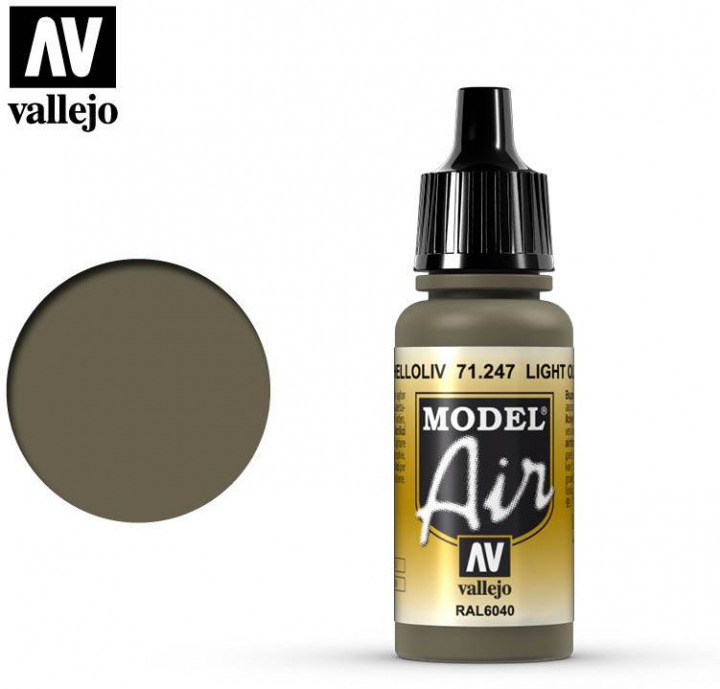 Boxart Light Olive - RAL 6040 71.247 Vallejo Model Air Boxart Light Olive - RAL 6040 71.247 Vallejo Model Air