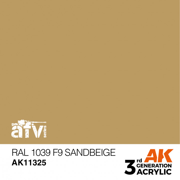 Boxart RAL 1039 F9 Sandbeige AK 3rd Generation - AFV Boxart RAL 1039 F9 Sandbeige AK 3rd Generation - AFV