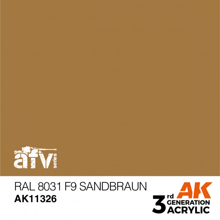 Boxart RAL 8031 F9 Sandbraun AK 3rd Generation - AFV Boxart RAL 8031 F9 Sandbraun AK 3rd Generation - AFV