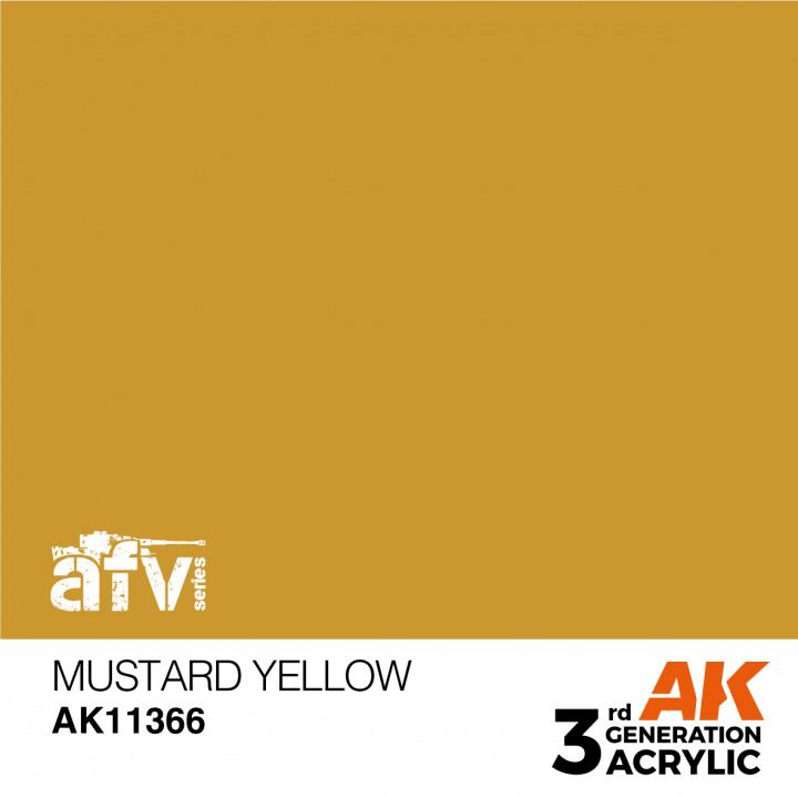 Boxart Mustard Yellow  AK 3rd Generation - AFV