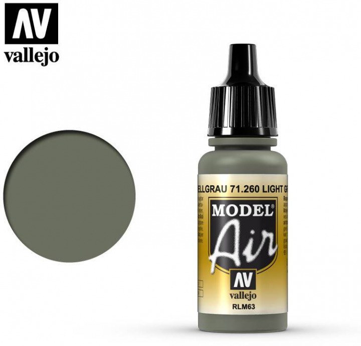 Boxart Light Grey - RLM63 71.260 Vallejo Model Air Boxart Light Grey - RLM63 71.260 Vallejo Model Air