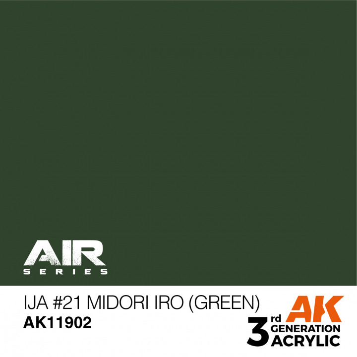 Boxart IJA #21 Midori Iro (Green) AK 3rd Generation - Air Boxart IJA #21 Midori Iro (Green) AK 3rd Generation - Air