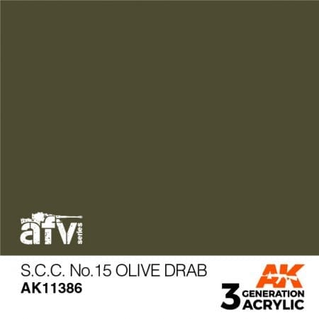 Boxart S.C.C. No.15 Olive Drab AK 3rd Generation - AFV Boxart S.C.C. No.15 Olive Drab AK 3rd Generation - AFV