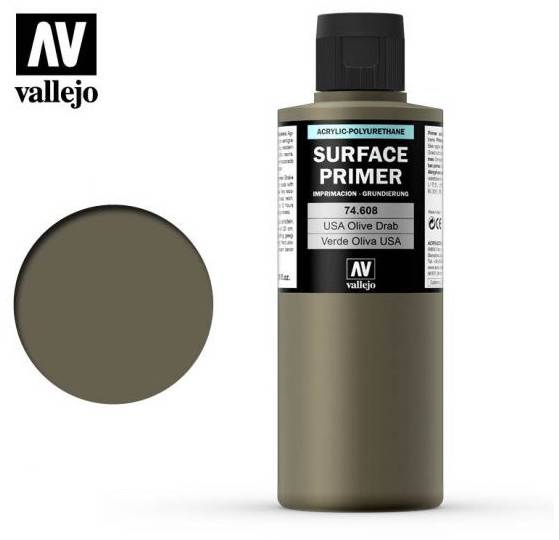 Boxart USA Olive Drab - FS34087 74.608 Vallejo Surface Primer Boxart USA Olive Drab - FS34087 74.608 Vallejo Surface Primer