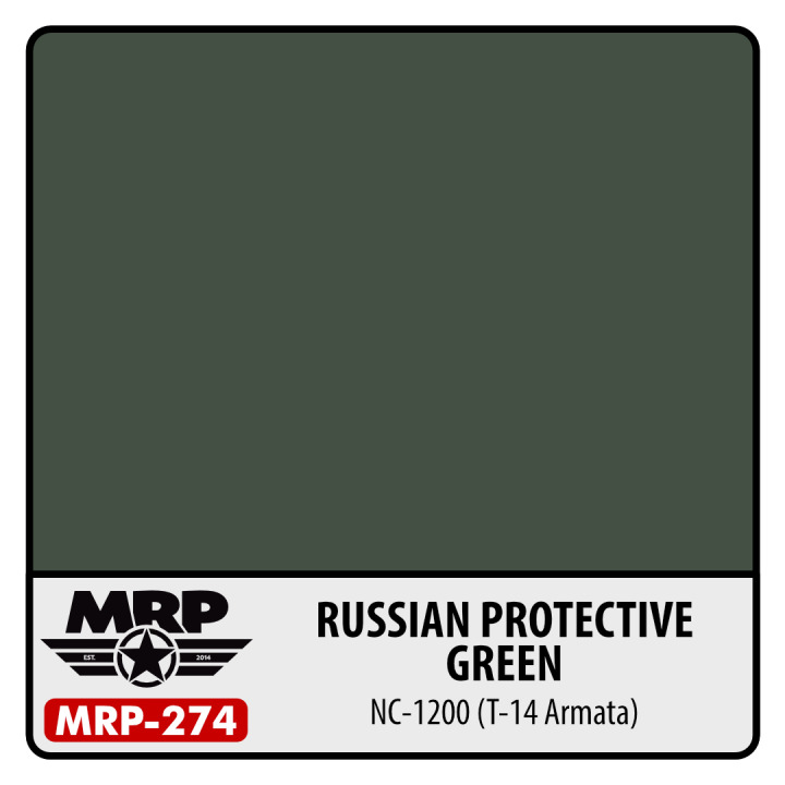 Boxart Russian Protective Green NC-1200 (T-14 Armata) MR.Paint Boxart Russian Protective Green NC-1200 (T-14 Armata) MR.Paint