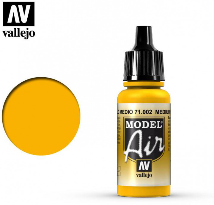 Boxart Medium Yellow 71.002 Vallejo Model Air Boxart Medium Yellow 71.002 Vallejo Model Air