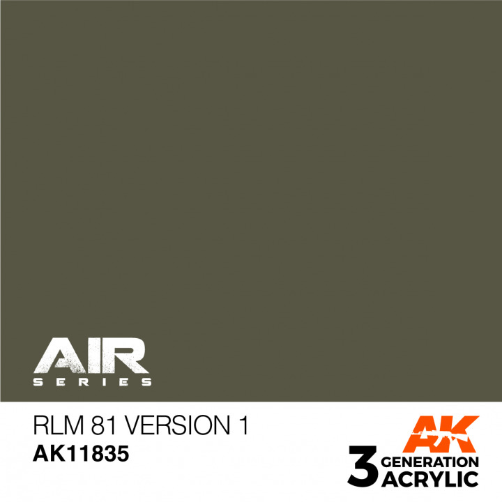 Boxart RLM 81 Version 1 AK 11835 AK 3rd Generation - Air Boxart RLM 81 Version 1 AK 11835 AK 3rd Generation - Air