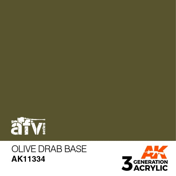 Boxart Olive Drab Base AK 11334 AK 3rd Generation - AFV Boxart Olive Drab Base AK 11334 AK 3rd Generation - AFV